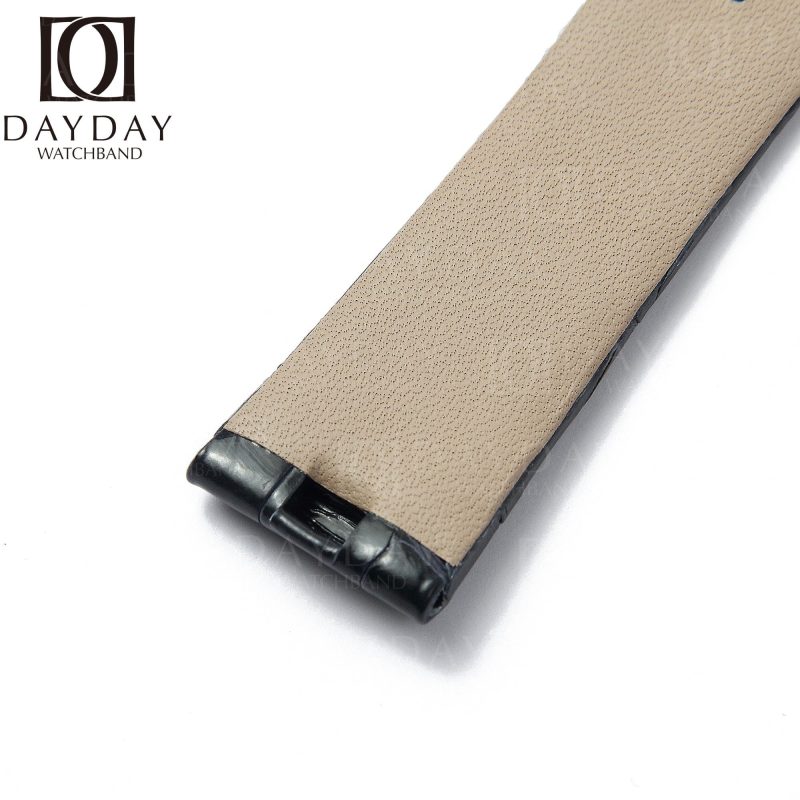 Black-alligator-leather-watchband-for-Breguet-Reine-strap
