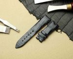 Black-alligator-leather-watchband-for-Breguet-Reine-strap