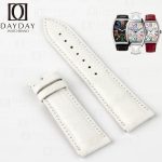Custom-Alligator-white-leather-watch-band-strap-for-Franck-Muller-CASABLANCA-8880-Crazy Hours color-dreams-wristwatch
