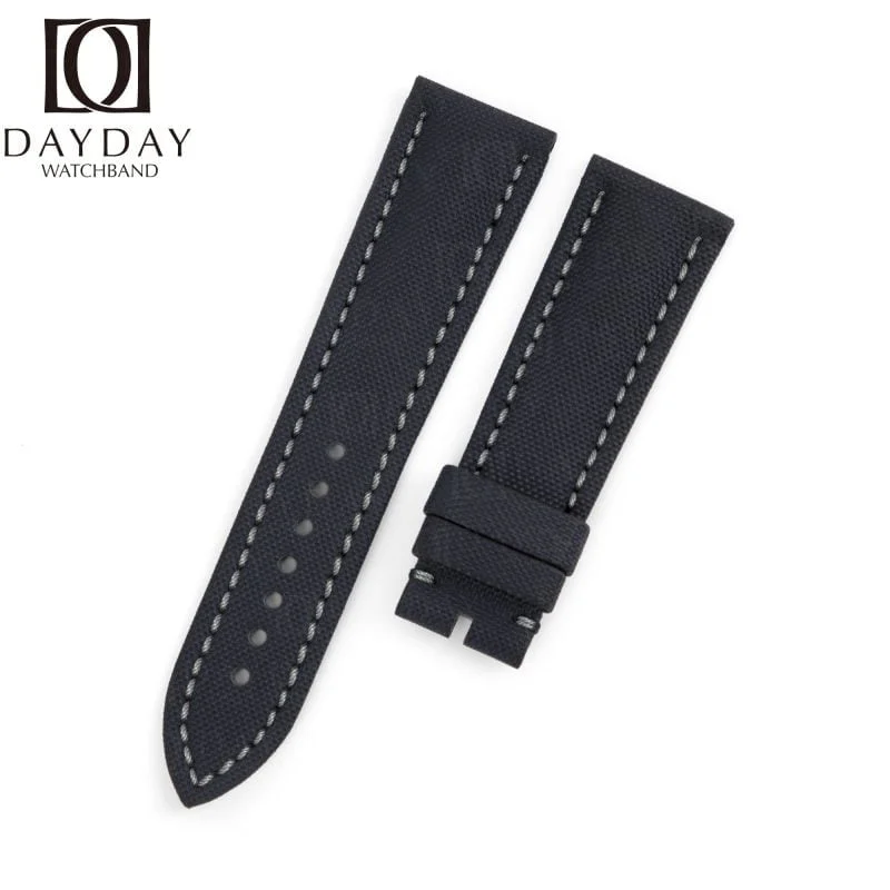 Custom Blancpain fifty Fathoms 20mm 23mm replacement watch band for sale Sailcloth strap