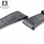 Custom handmade Franck Muller Vanguard V32 V41 V45 watch strap replacement black alligator leather watch band for sale