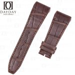 Custom handmade Franck Muller Vanguard Yachting Skeleton Racing Revolution 7 Days Watch V32 V41 V45 watch strap replacement brown alligator leather watch band for sale