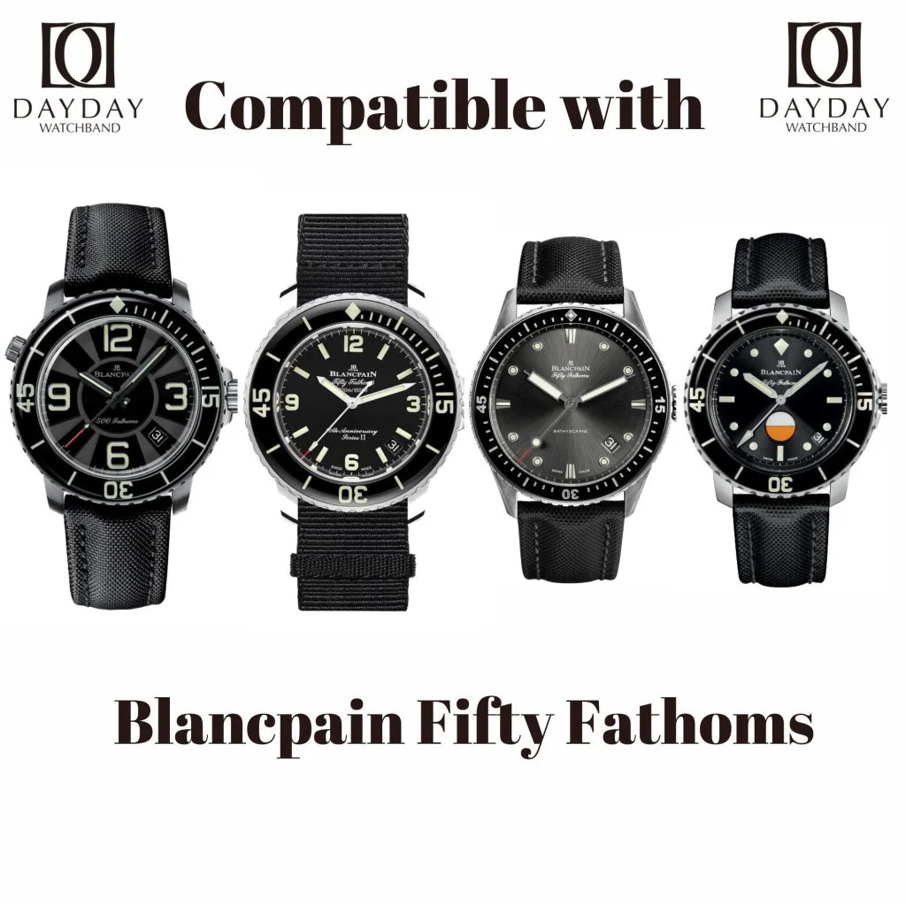 Best Sailcloth strap for Blancpain Fifty Fathoms Multi color