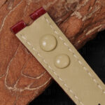 Custom Replacement Red Alligator leather strap for vintage Cartier vendome must de Cartier watchband (6)