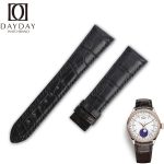 Custom alligator black alligator leather strap for Rolex Cellini time Moonphase 20mm replacement watch band for sale