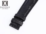 Custom alligator black alligator leather strap for Rolex Cellini time Moonphase 20mm replacement watch band for sale