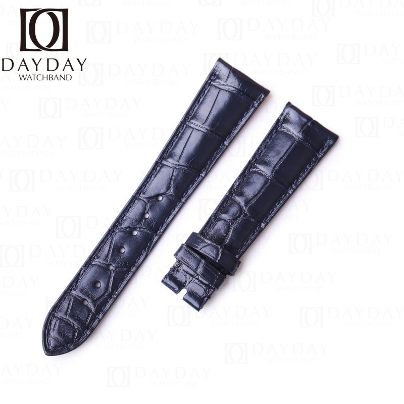 Custom-alligator-blue-leather-strap-for-Rolex-Cellini-time-Moonphase-20mm-replacement-watch-band-for-sale