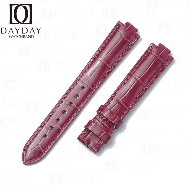 Custom-alligator-leather-strap-for-Cartier-Ballon-Bleu-de-pin-buckle-watch-band