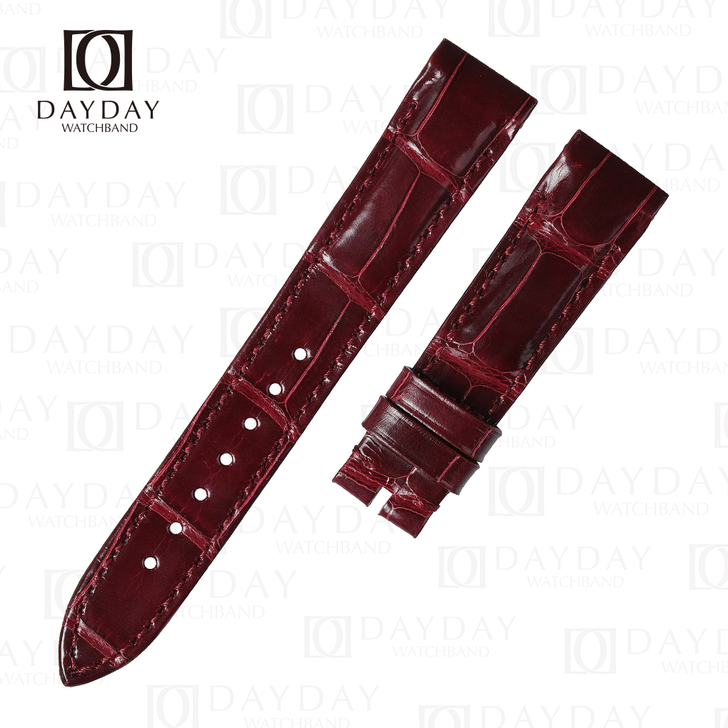Custom alligator watch strap for Franck Muller Conquistador 8005/8006 (Multi-colors) 19 Custom bespoke Burgundy ack Alligator leather watch strap band replacement for Franck Muller King Conquistador 8001 8002 8005 8006 SC