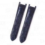 Custom best quality leather dark blue watch strap replacement for Pasha de Cartier luxury watches watchband for sale