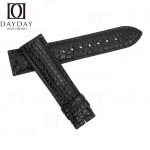 Custom-black-alligator-leather-watch-band-for-Cartier-Tank-solo-pin-buckle