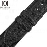 Custom-black-alligator-leather-watch-band-for-Cartier-Tank-solo-pin-buckle