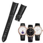 Custom black alligator watch bands for rolex