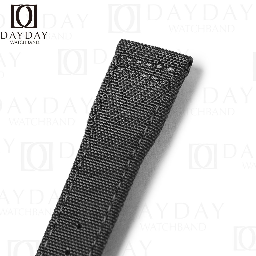 Custom black canvas fabric watch straps watch bands belt replacement for IWC Pilot Top Gun Mark