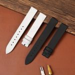 Custom black white watch strap replacement Satin material for Breguet Reine de Naples luxury watch dd