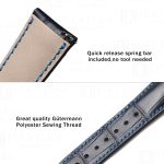 Custom handmade Blue alligator leather watch straps replacement for Franck Muller Casablanca 8880 Conquistador, Long Island for sale aftermarket (5)