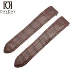 Custom-handmade-replacement-aftermarket-dark-brown-alligator-leather-watch-band-for-Cartier-Santos-quickswitch-strap-19mm-21mm