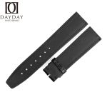 Custom handmade replacement black alligator leather watch band 20mm 22mm for IWC Portuguese Portofino watch