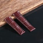 Custom-handmade-replacement-brown-alligator-leather-watch-band-for-Rolex-Daytona-strap-20mm