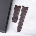 Custom handmade replacement brown calfskin leather watchband for Patek Philippe PP Nautilus 5711 5712 strap