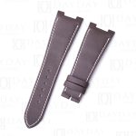 Custom handmade replacement brown calfskin leather watchband for Patek Philippe PP Nautilus 5711 5712 strap