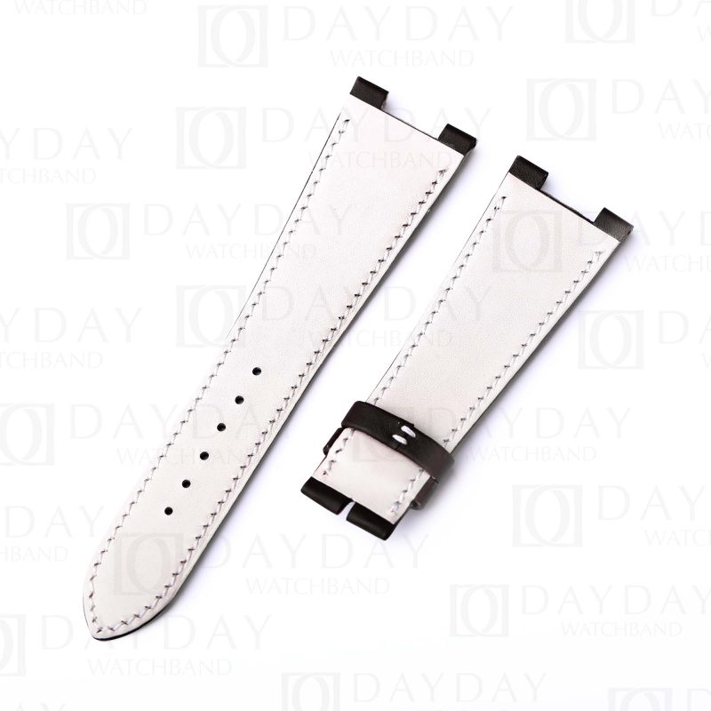 Custom handmade replacement calfskin leather watchband for Patek Phillipe Nautilus strap