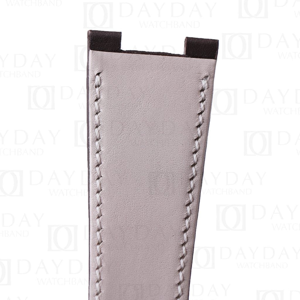 Custom handmade replacement brown calfskin leather watchband for Patek Philippe PP Nautilus 5711 5712 strap