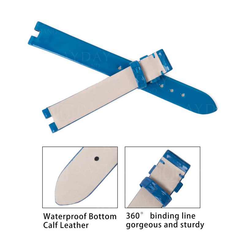 Custom-handmade-strap-for-Bvlgari-B.zero1-blue-patent-leather-watch-ban
