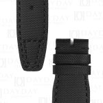 Custom replacement Black Canvas Nylon watch Straps for IWC Big Pilot Strap (2)