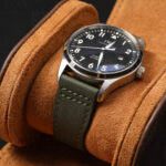 Custom replacement Olive Green Canvas Nylon watch band for IWC Big Pilot Strap (1)