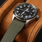 Custom replacement Olive Green Canvas Nylon watch band for IWC Big Pilot Strap (3)