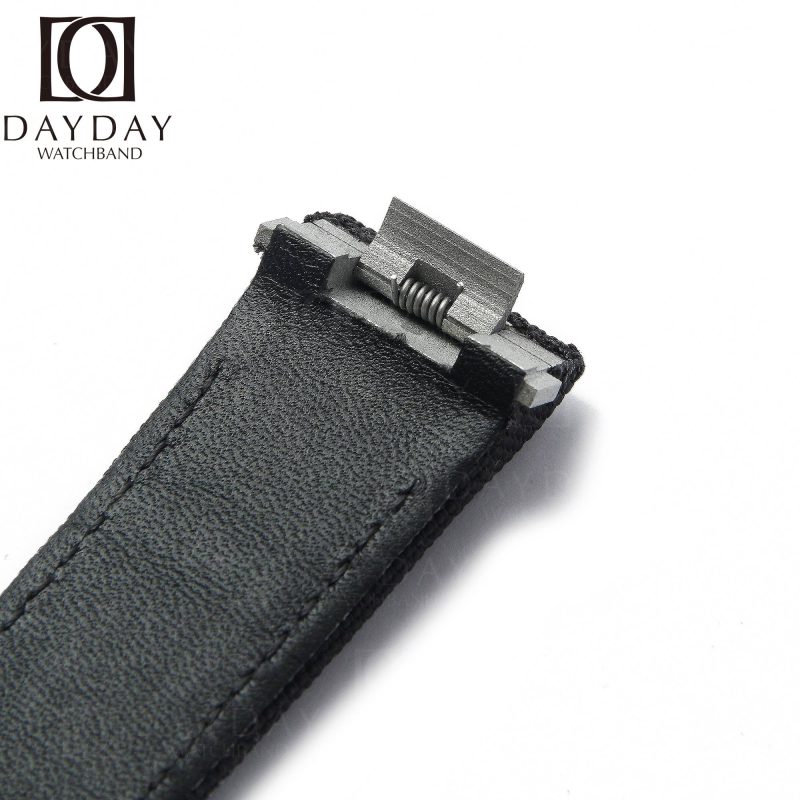 Custom replacement blue canvas nylon strap for Cartier Roadster watch band 20mm 19mm