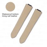 Custom replacement blue canvas nylon watchbands for Cartier Ballon Bleu PVD strap (2)
