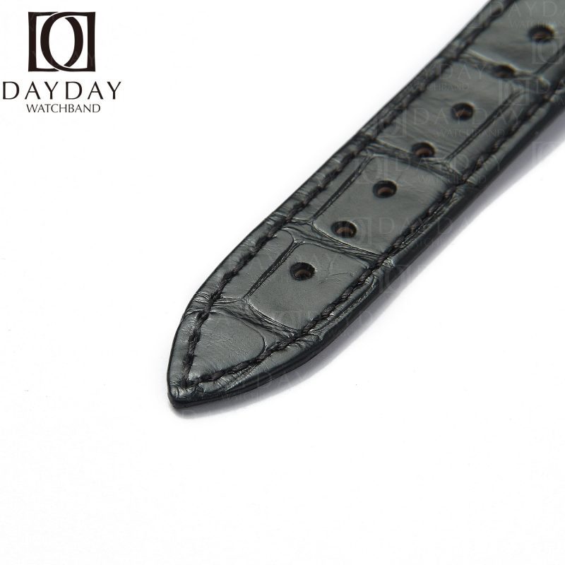 Custom bespoke Black Alligator leather watch strap band replacement for Franck Muller King Conquistador 8001 8002 8005 8006 SC
