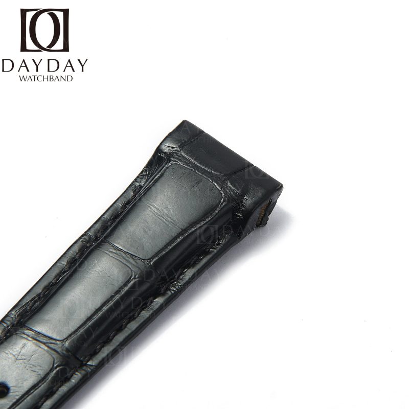 Custom bespoke Black Alligator leather watch strap band replacement for Franck Muller King Conquistador 8001 8002 8005 8006 SC