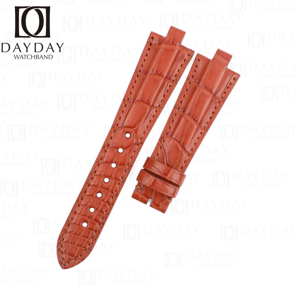 Handcrafted-Bvlgari-Aluminium-watch-Brown-Leather-Strap-for sale