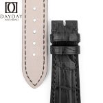 Handcrafted-Bvlgari-Aluminium-watch-black-Leather-Strap-for- sale