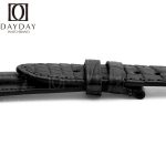 Handcrafted-Bvlgari-Aluminium-watch-black-Leather-Strap-for- sale