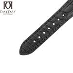 Handcrafted-Bvlgari-Aluminium-watch-black-Leather-Strap-for- sale