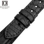 Handcrafted-Bvlgari-Aluminium-watch-black-Leather-Strap-for- sale