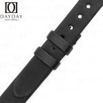 Handmade Ladies Cartier Baignoire Watch band Black satin leather strap for sale