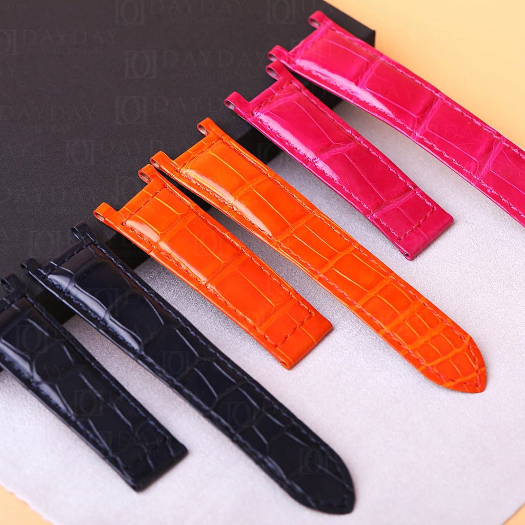 Handmade Leather Watch Band Single Folded fit for Pasha de Cartier strap