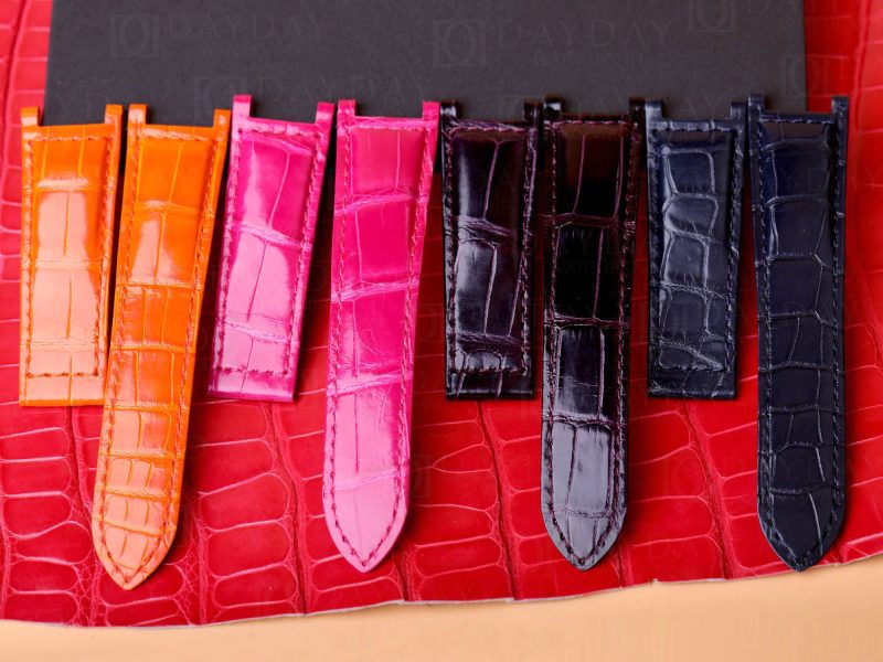 Handmade Leather Watch Band Single Folded fit for Pasha de Cartier strap