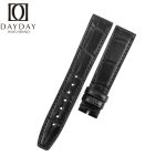 Handmade-black-alligator-leather-watch-band-Santoni-for-IWC-Portofino-ladies-watch-band