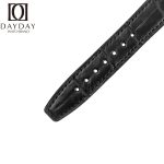Custom Handmade-black-alligator-leather-watch-band-strap Santoni-for-IWC-Schaffhause Portuguese Portofino-ladies-watch-band for sale aftermarket