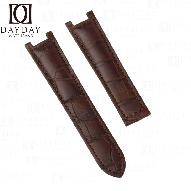 Handmade Leather Watch Band Single Folded fit for Pasha de Cartier strap