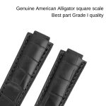 Custom-alligator-leather-strap-for-Cartier-Ballon-Bleu-de-pin-buckle-watch-band
