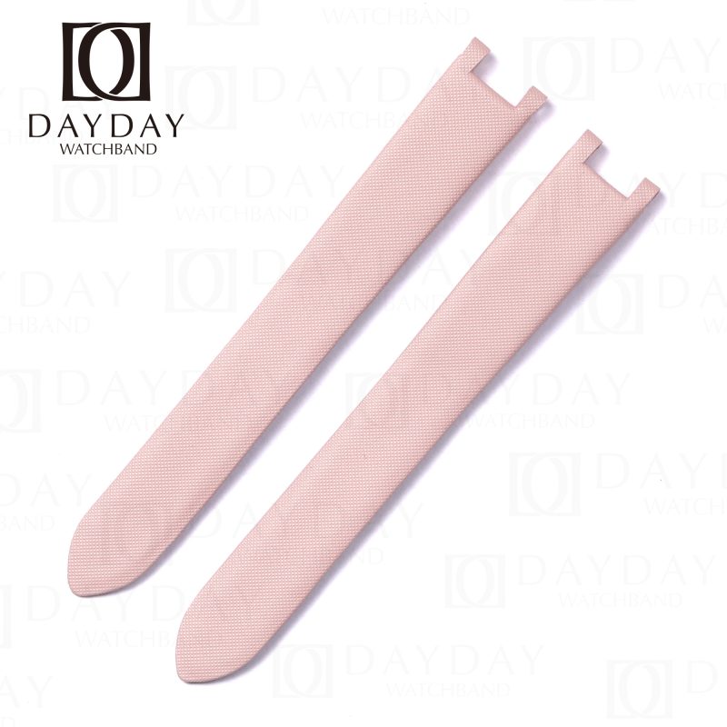 Pasha De Cartier Satin Pink leather watch strap replacement watchband