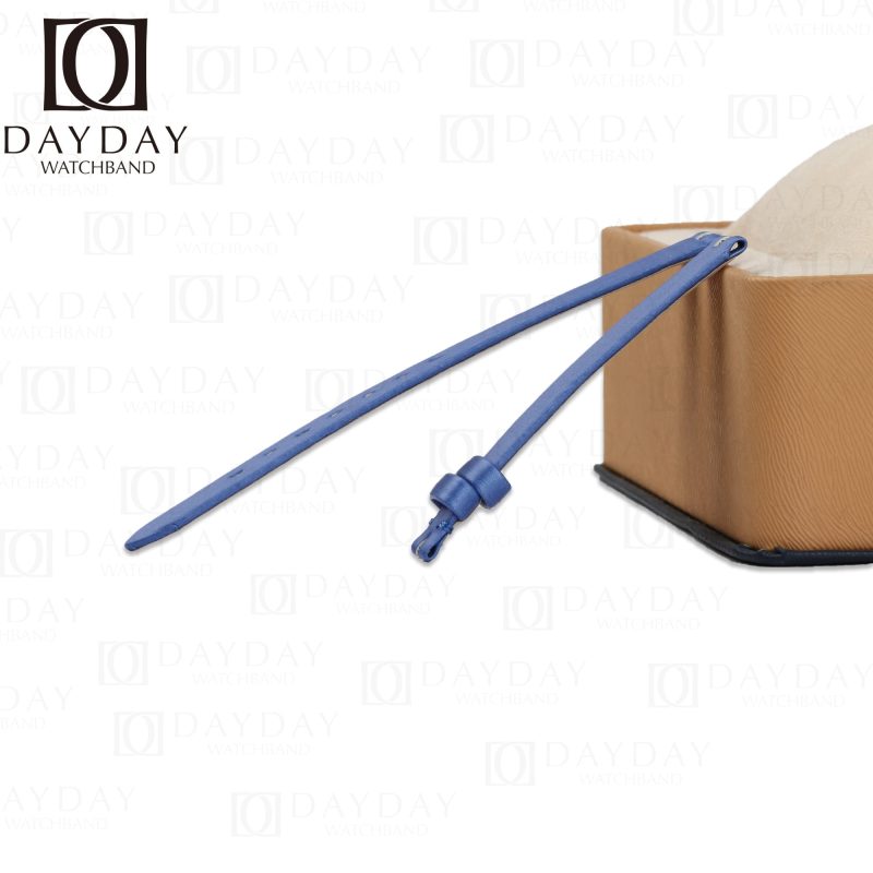 Chopard Bands For Watches Replacement-Blue-Satin-silk-strap-for-Chopard-Happy-Diamonds-ladies-watch-band