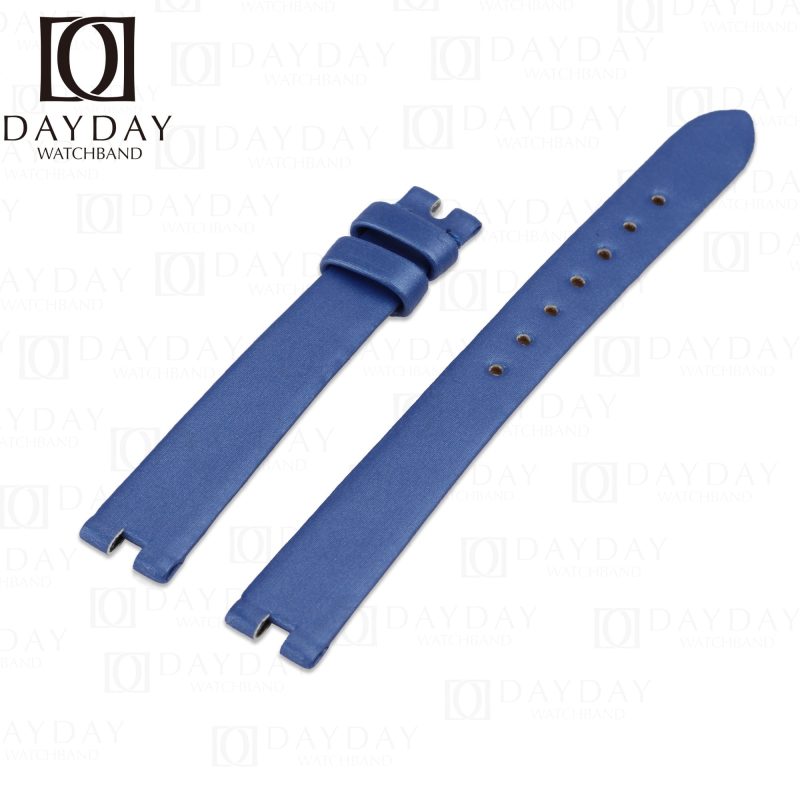 Chopard Bands For Watches Replacement-Blue-Satin-silk-strap-for-Chopard-Happy-Diamonds-ladies-watch-band